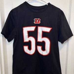Logan Wilson Cincinnati Bengals Black Nike #55 T-Shirt Men’s M